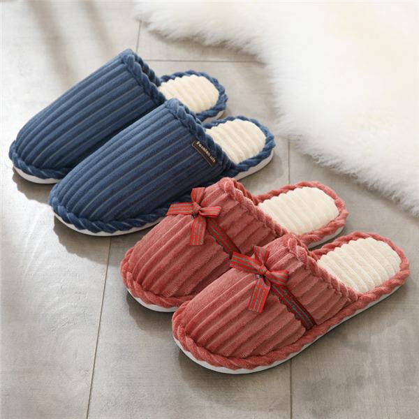 スリッパ メンズ レディース 男女兼用 ルームシューズ 柔らかい エスニック オフィス 来客用 室内 ぺたんこ 軽量 履きやすい ストライプ柄 蝶結び |  | 14