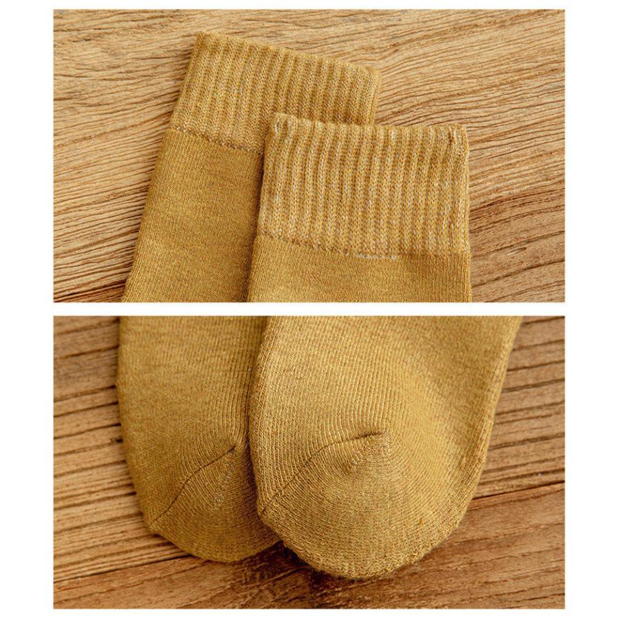 靴下 レディース ソックス 5足セット 蒸れない 厚手 暖かい 多色 女の子 可愛い 通気性 無地 裏起毛 落ち感 冷え対策 快適 爆買 【期間限定＆2点10％OFF】 |  | 13