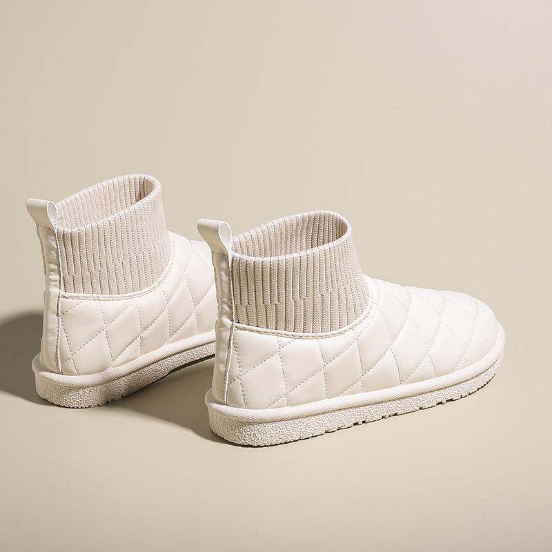 ムートンブーツ レディース ボアシューズ 菱形柄 裏ボア 裹起毛 滑り止め フラット 歩きやすい 暖かい 新作 可愛い アウトドア |  | 15