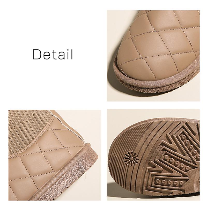 ムートンブーツ レディース ボアシューズ 菱形柄 裏ボア 裹起毛 滑り止め フラット 歩きやすい 暖かい 新作 可愛い アウトドア |  | 17