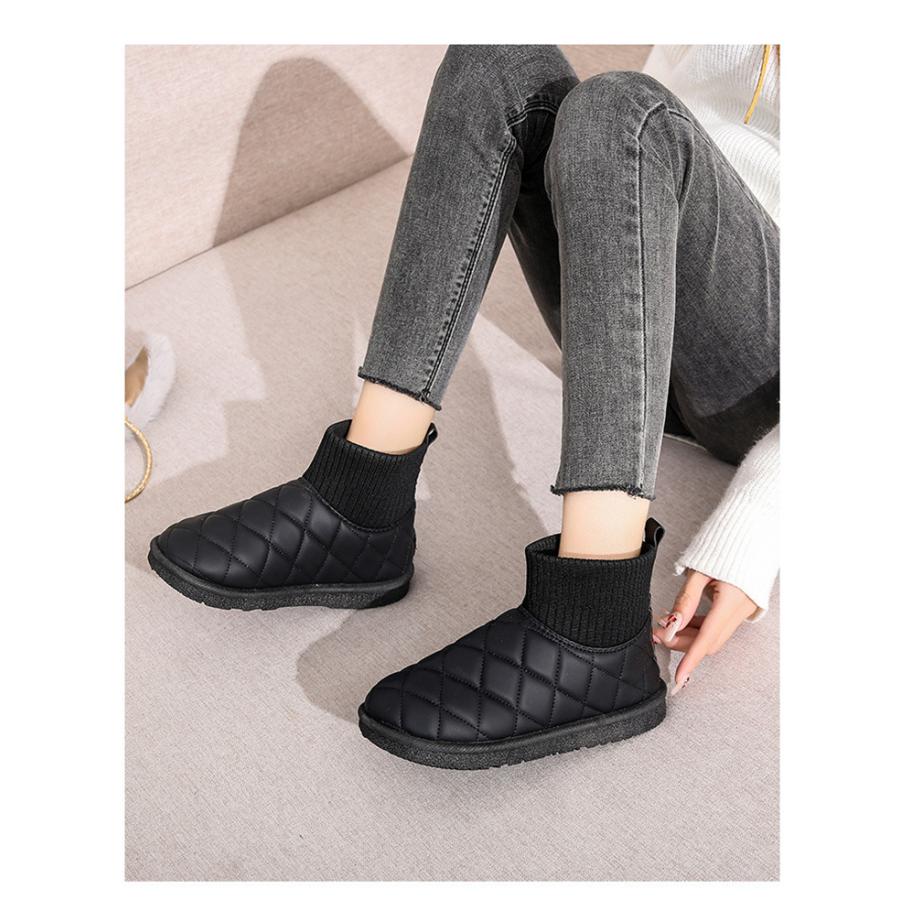 ムートンブーツ レディース ボアシューズ 菱形柄 裏ボア 裹起毛 滑り止め フラット 歩きやすい 暖かい 新作 可愛い アウトドア |  | 09