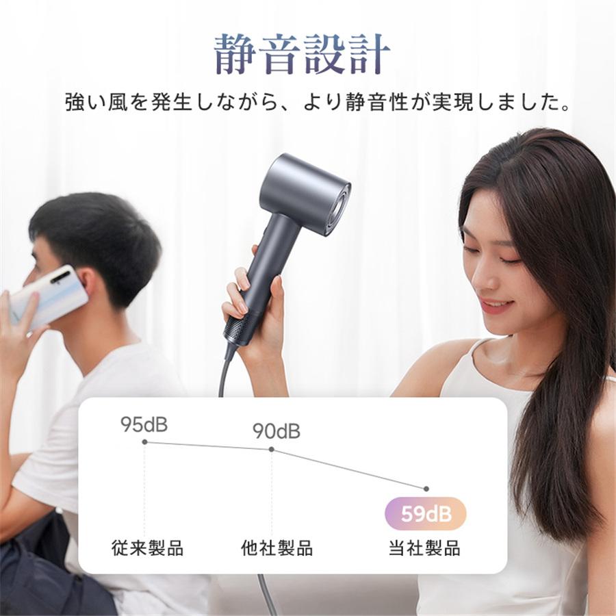 ヘアドライヤー マイナスイオン 高速 速乾 1300w 恒温 低騒音 冷風 温
