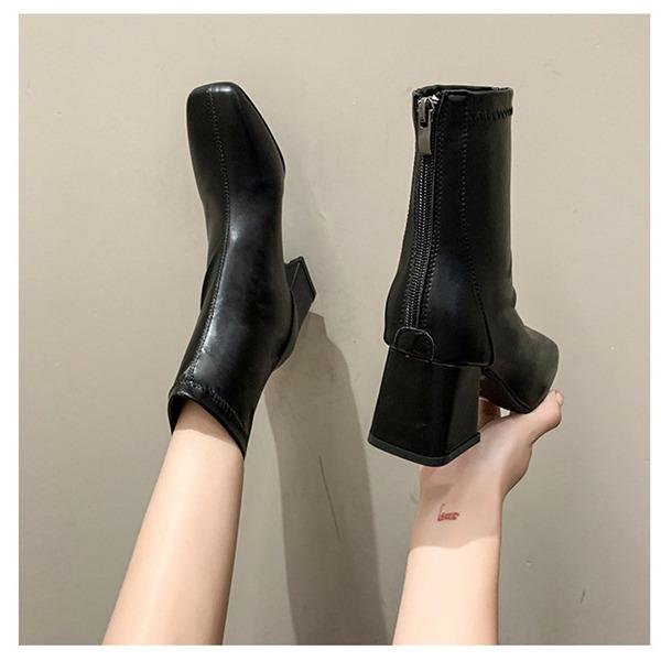 ブーツ レディース カジュアルシューズ ハイカット 厚底 ビジネス 靴