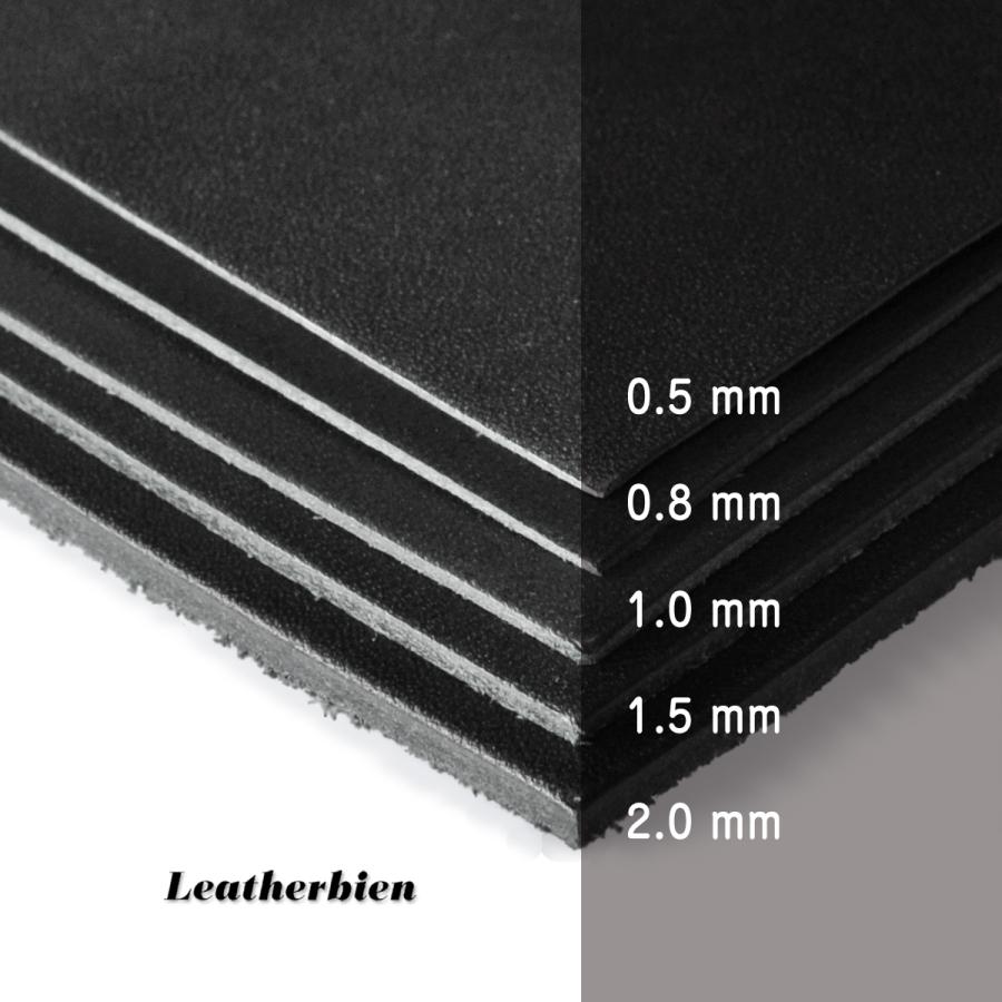 cie様　ヌメ革ブラック レザークラフト 革 ヌメ革 ブラック A4 サイズ : Leatherbien