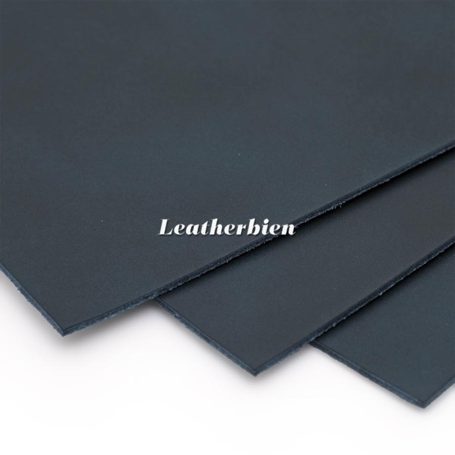 レザークラフト 革 ヌメ革 ネイビー A4 サイズ : Leatherbien直売店