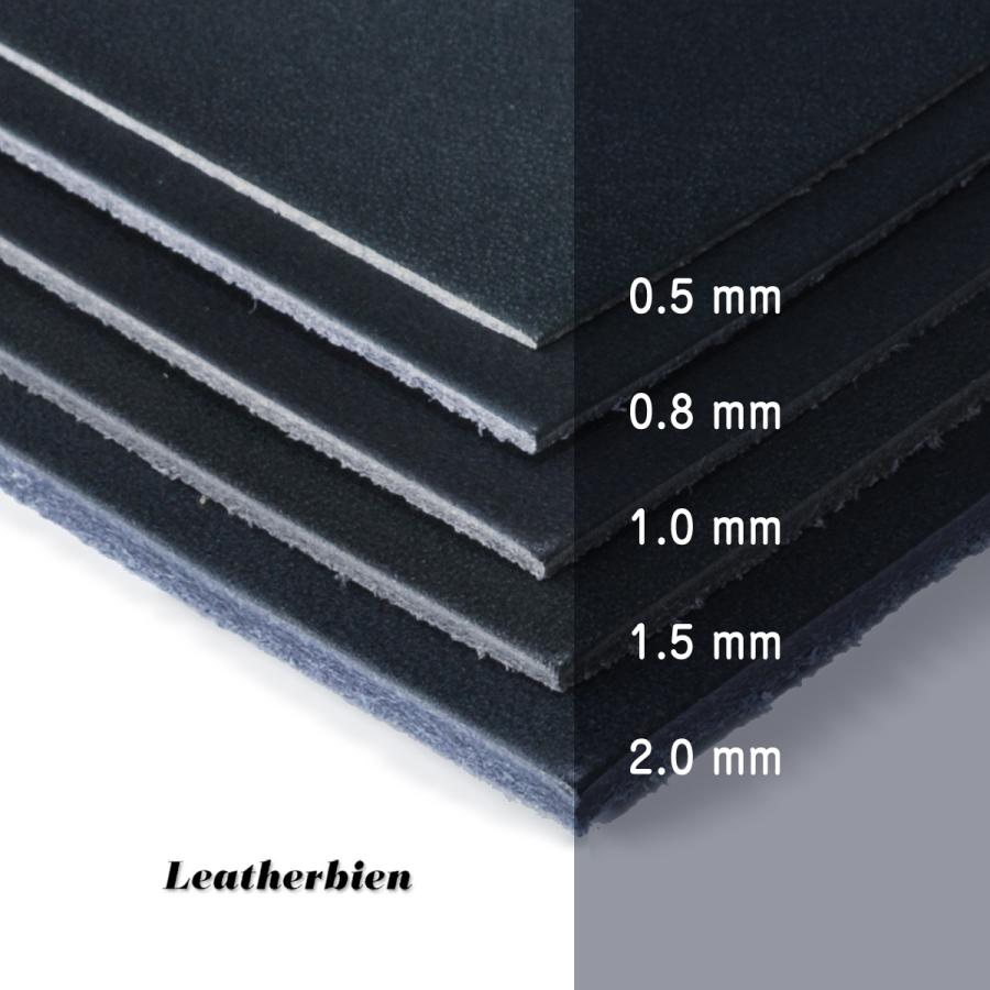 レザークラフト 革 ヌメ革 ネイビー A4 サイズ : Leatherbien直売店