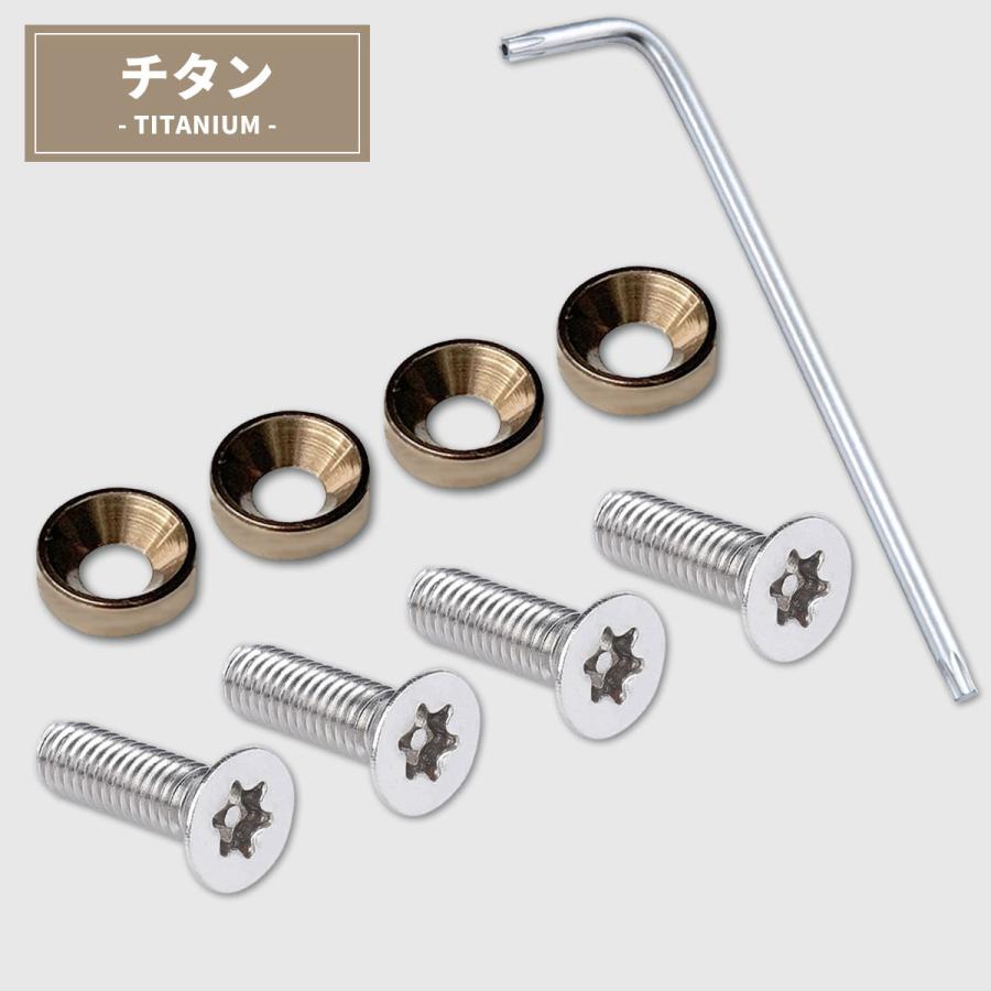 ナンバープレート ボルト 盗難防止 ネジ ナンバーボルト ステンレス ワッシャー 盗難防止用ボルト | ブランド登録なし | 03