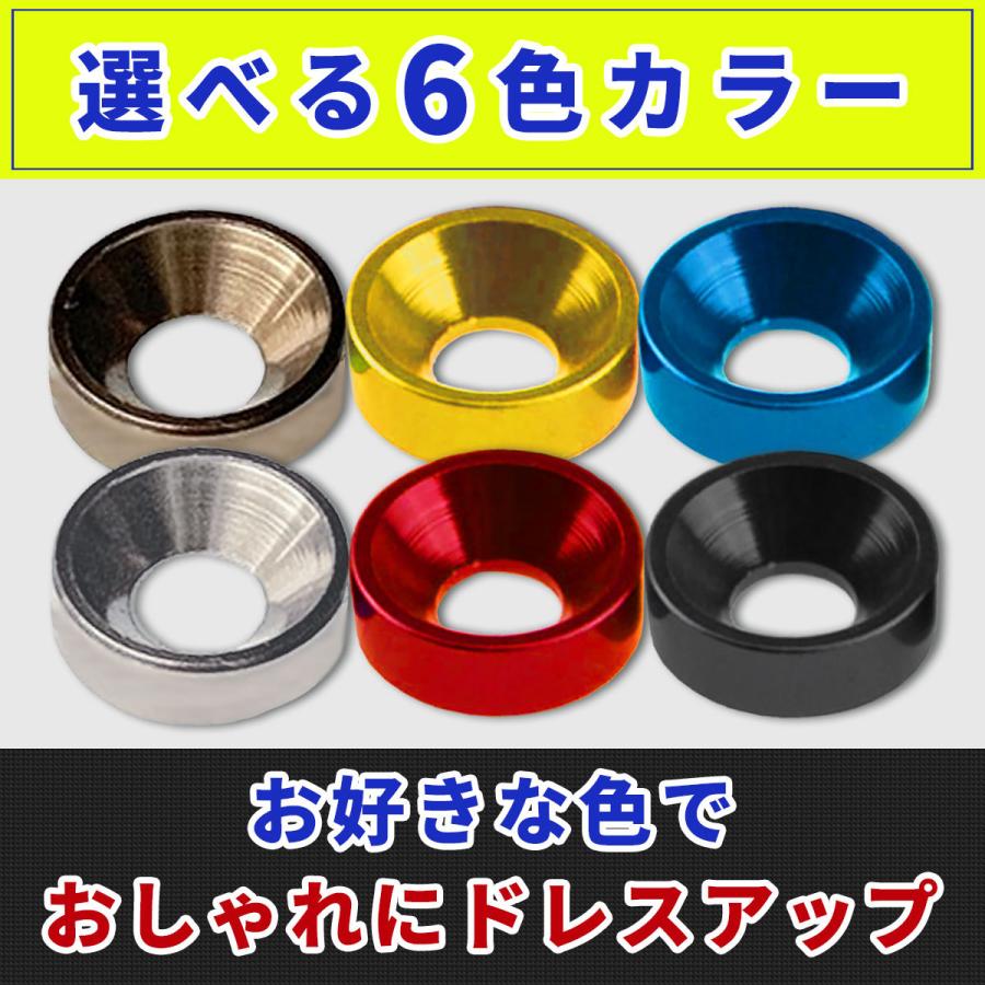 ナンバープレート ボルト 盗難防止 ネジ ナンバーボルト ステンレス ワッシャー 盗難防止用ボルト | ブランド登録なし | 10