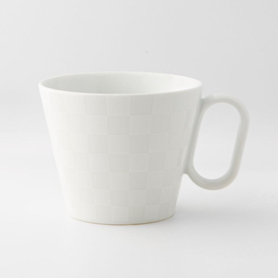 生涯を添い遂げるマグ マグカップ 有田焼 市松 佐賀県 ホワイトマット ギフト プレゼント 日本製 グッドデザイン賞 コーヒーカップ | 