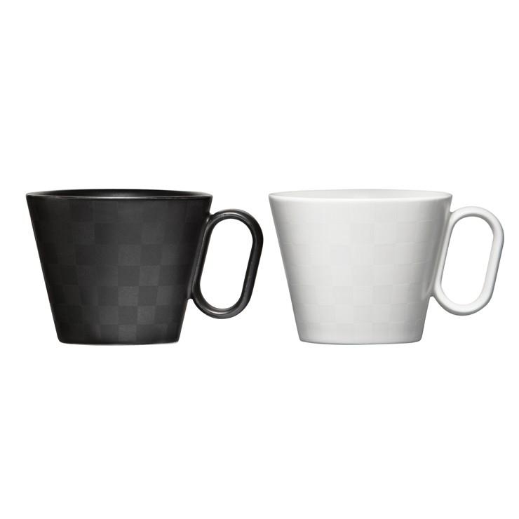 生涯を添い遂げるマグ マグカップ 有田焼 市松 ペアセット ブラックマット・ホワイトマット ギフトボックス コーヒーカップ ペアギフト |  | 01