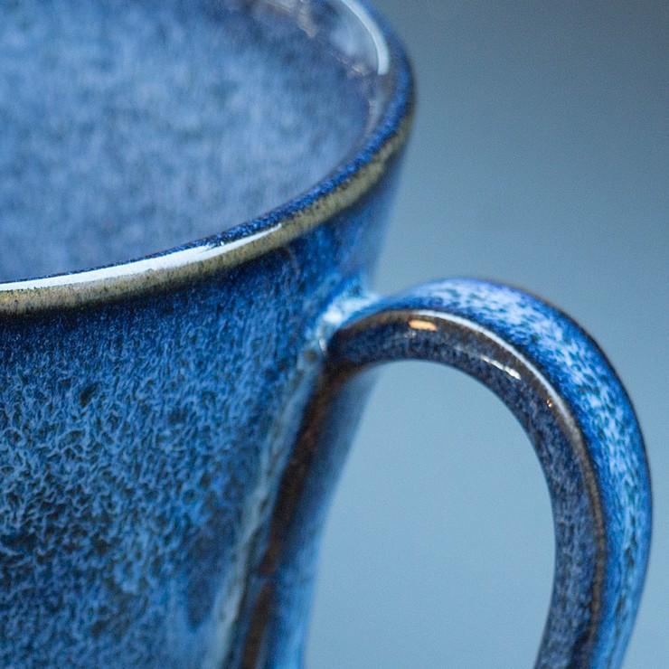 生涯を添い遂げるマグ マグカップ 新庄東山焼 ブルー 山形県 ギフト プレゼント 日本製 グッドデザイン賞 コーヒーカップ 陶器 |  | 04