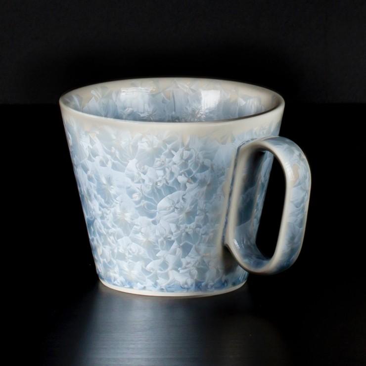 生涯を添い遂げるマグ マグカップ 京焼 花結晶 ペアセット 銀藤・ベージュ 京都府 ギフトボックス プレゼント グッドデザイン賞 コーヒーカップ |  | 03