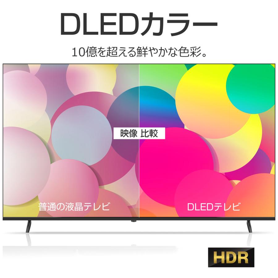 WIS 55インチ 4K Google TV搭載 チューナーレススマートテレビ 大画面