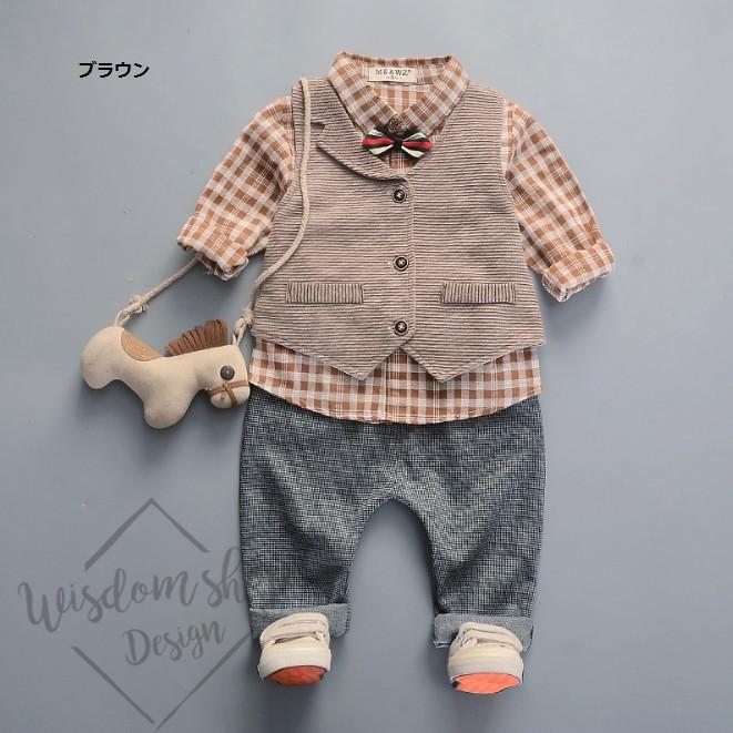 入学 キッズ ベビー フォーマル 男の子 結婚式 お呼ばれ お食い初め 服 スーツ 子供服 入園式 七五三 お宮参り ベビー服 赤ちゃん おしゃれ 服 カジュアル L061 ウィズダムショップ 通販 Yahoo ショッピング