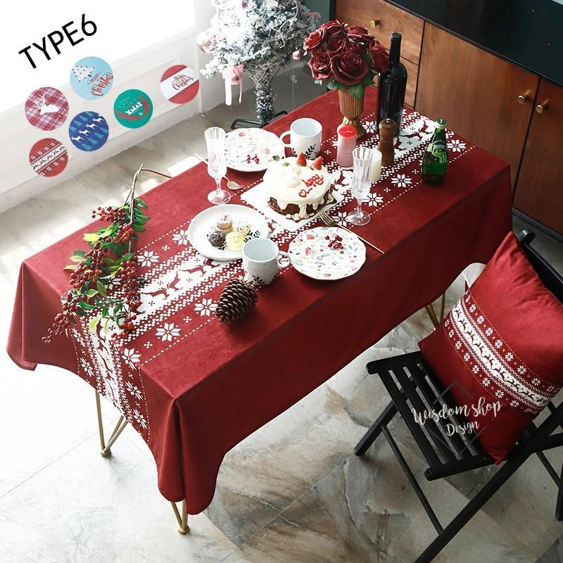 クリスマステーブルクロス 食卓カバー クリスマスの家の装飾 ブルカバー 長方形のプリント 高級感 童話風 北欧風 耐熱 汚れ防止 おしゃれ 新年飾り W731 ウィズダムショップ 通販 Yahoo ショッピング