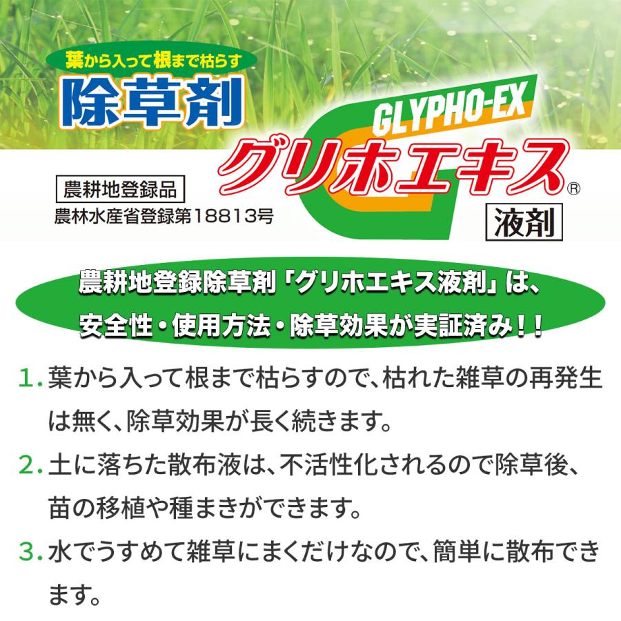 除草剤 グリホエキス 液剤 5L 赤城物産 グリホサート 強力 業務用 液体