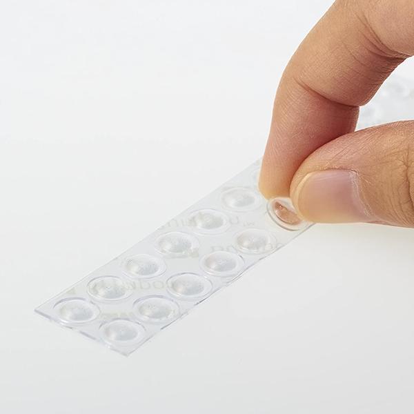 3M ドア 防音 しっかりつくクッションゴム 透明 22粒 7.9mm×2.2mm CS