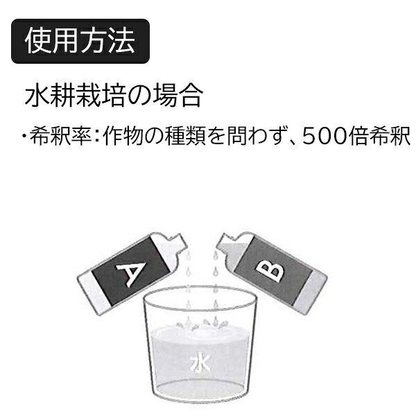 送料無料 まとめ買い 2セット入 ハイポニカ液体肥料 A液B液 各1本 4L 協和 家庭園芸専用 水耕 土耕 鉢植え 野菜 果物 花 液肥｜wise-life｜06