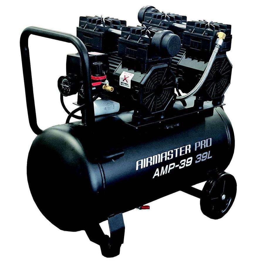 静音オイルレスコンプレッサー 39L シンセイ エアーコンプレッサー 