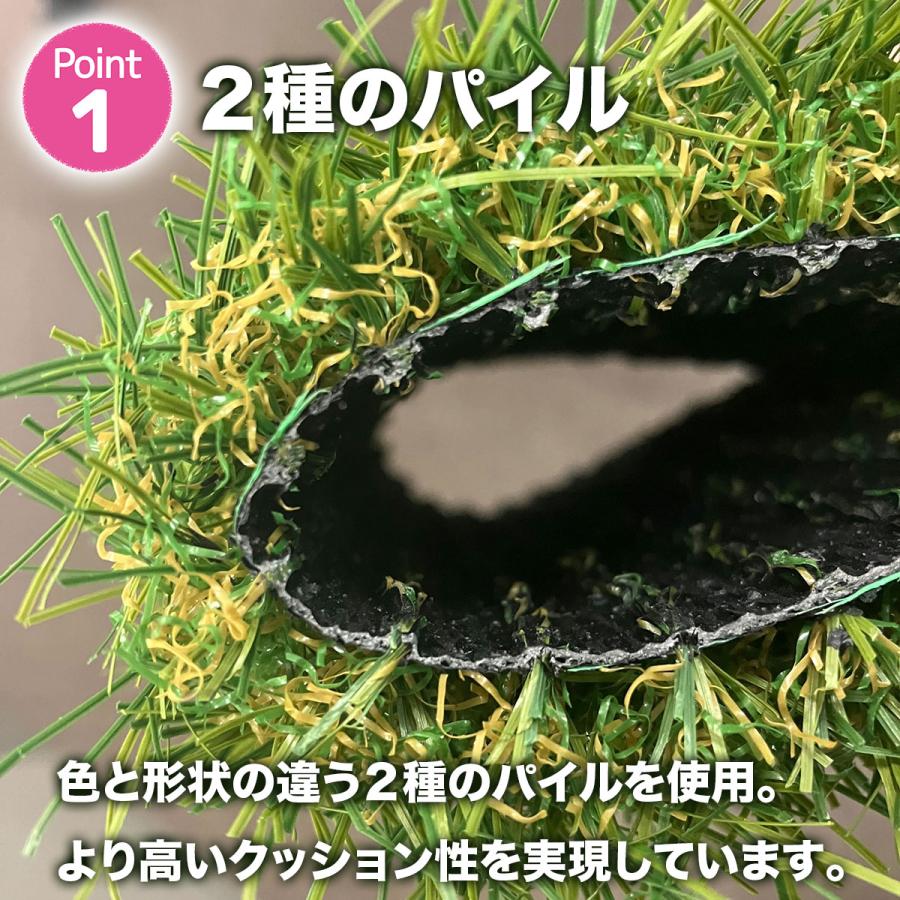 密集して 即物的人工芝 艶消し印字機 芝丈30粍 1m×5m 2巻 シンセイ 人工芝つや消し 庭用 DIY 縁側 露天用 雑草打つ手 くっ付けるいの一番相応う ガーデニング