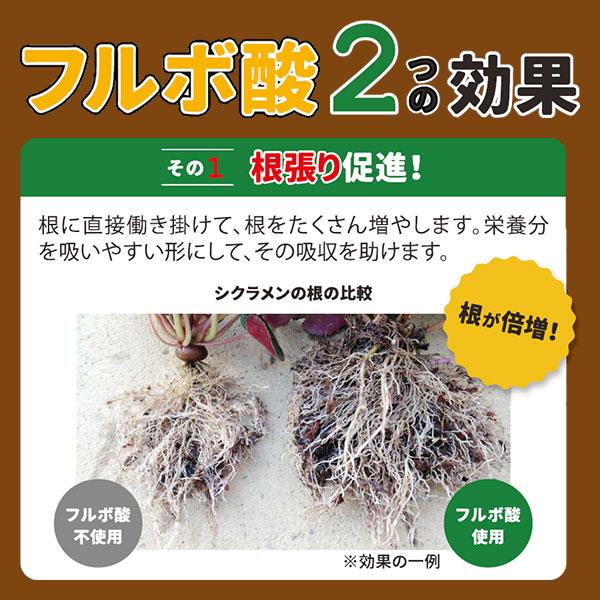 家庭園芸用 地力の素 驚くほど根がぐんぐん伸びる素 500g フルビオ