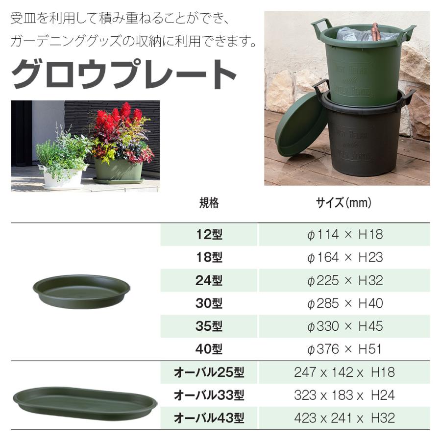 グロウコンテナ 24型 ブラック 大和プラスチック 280×240×H216 土容量