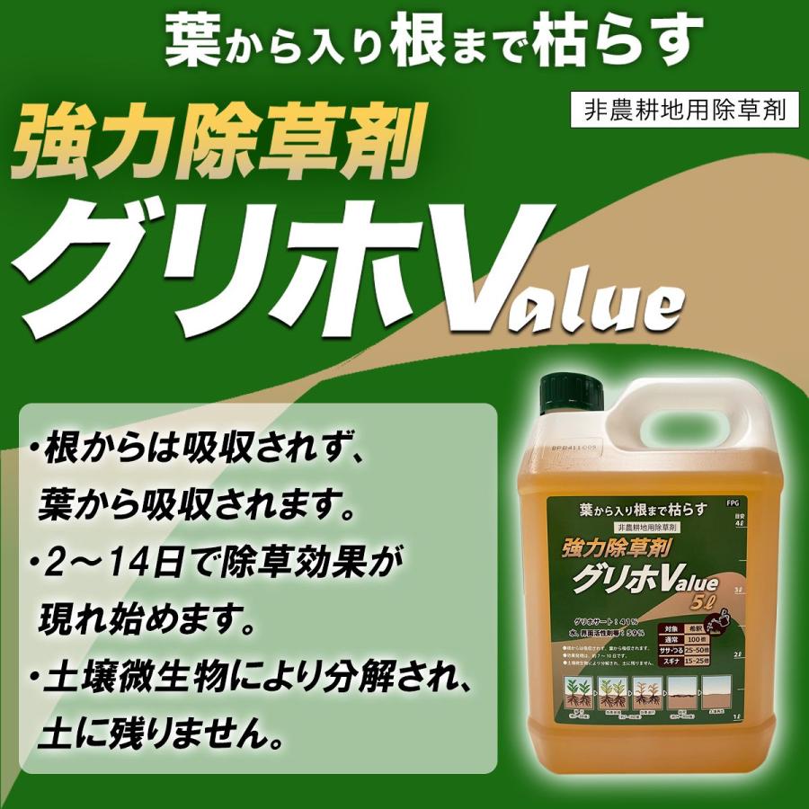 除草剤 強力除草剤 グリホ Value 20L ハート 強力 業務用 グリホサート