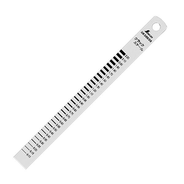 moe出品 シンワ スケール クラックスケール 直尺15cmタイプ 58698 シンワ測定