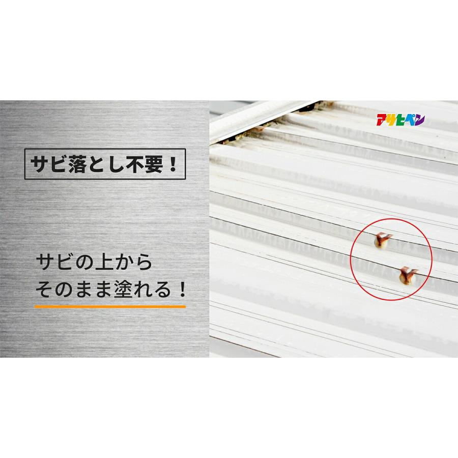 アサヒペン 塗料 油性シルバーペイント トタン用 3kg ペンキ 油性 遮熱