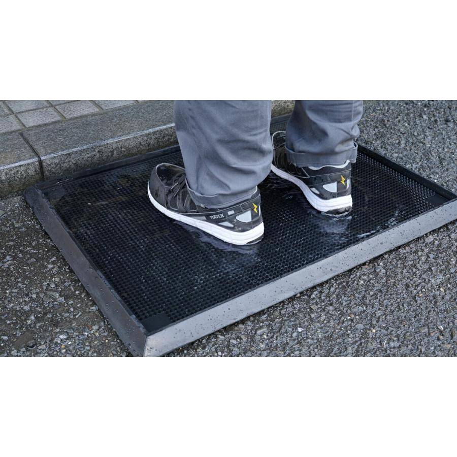 アサヒペン 玄関マット 屋外 Rubber Scrub スクラブマット ×4枚 縦41cm