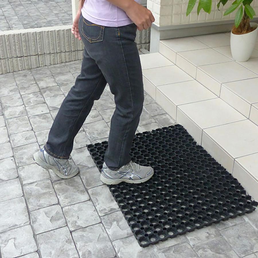 玄関マット 屋外 有孔ラバーマット ×5枚 30cm×100cm×2.2cm RM-3010 アサヒペン 玄関 ドアマット 泥落としマット 屋外玄関マット 滑り止めマット 屋外マット_8