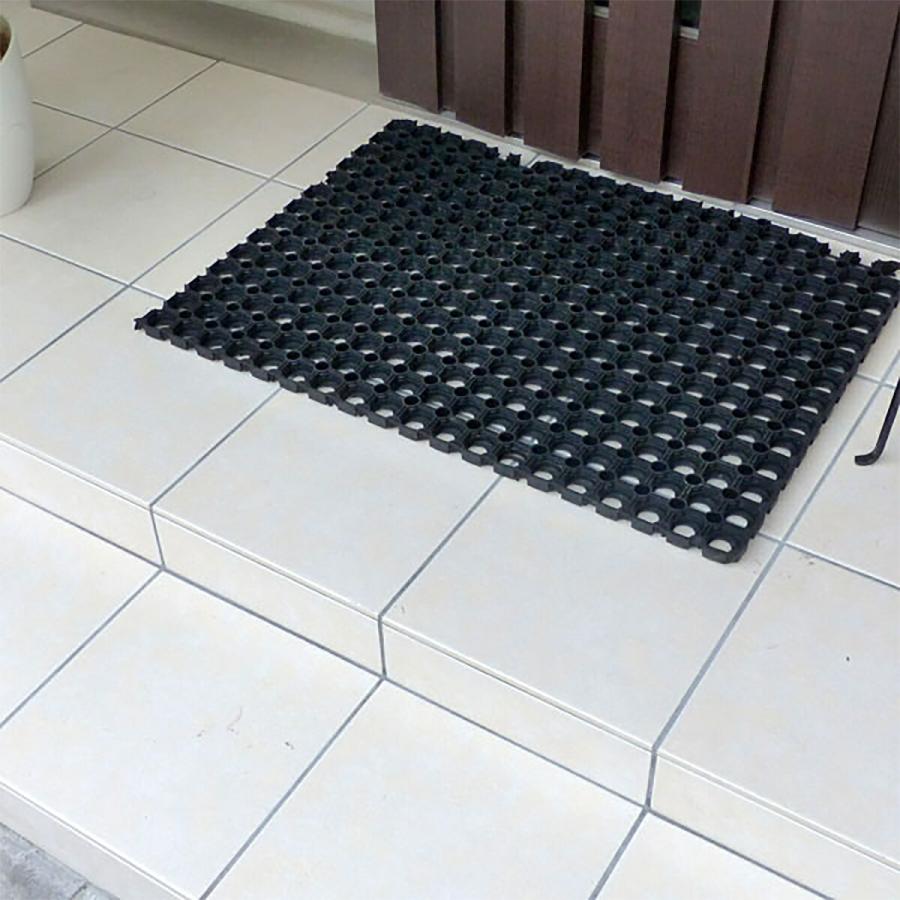 玄関マット 屋外 有孔ラバーマット ×5枚 30cm×100cm×2.2cm RM-3010 アサヒペン 玄関 ドアマット 泥落としマット 屋外玄関マット 滑り止めマット 屋外マット_9