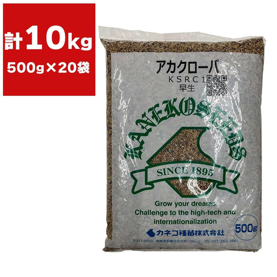 赤クローバー　種子　5Kg　（家庭菜園用） アカクローバー 10kg (500g×20袋) カネコ種苗 赤クローバー 種 種子