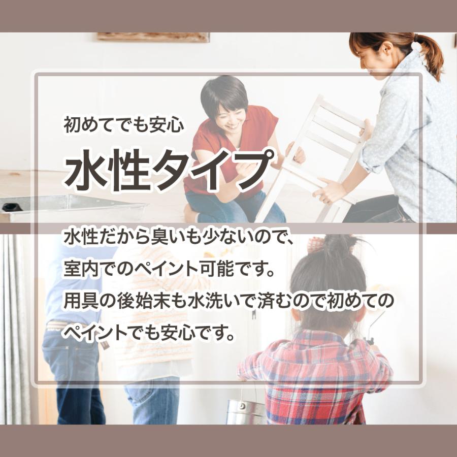 水性多用途つや消し マットペイント フレンチグレー 7L カンペハピオ 防カビ剤配合 塗料 (アレスアーチの後継品)｜wise-life｜05