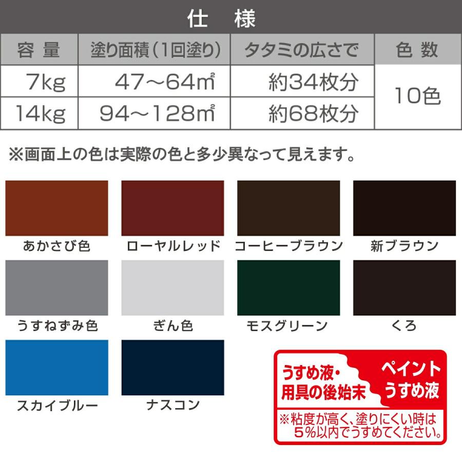 カンペハピオ（Kanpe Hapio） 塗料 油性シリコントタン用S 14kg 