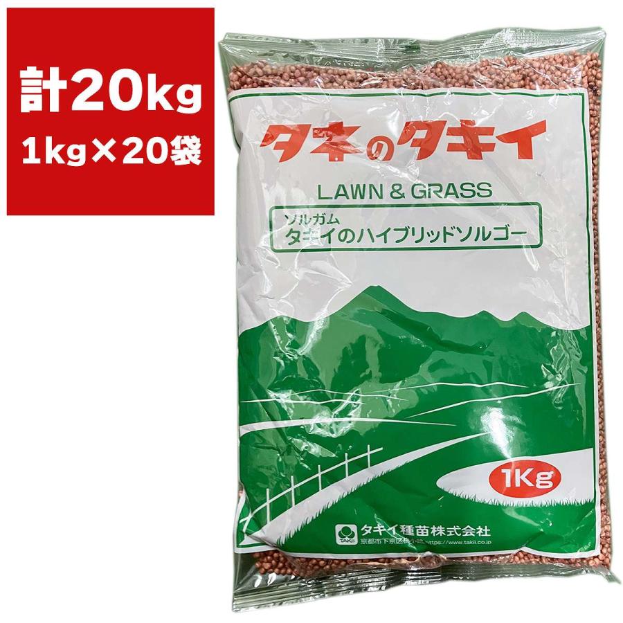 緑肥 ソルガム タキイのハイブリッドソルゴー 20kg (1kg×20袋) タキイ
