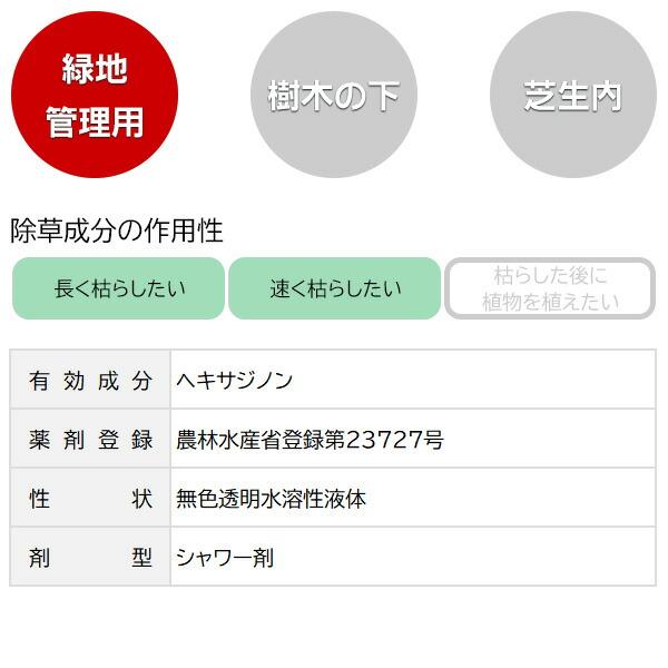 除草剤 草退治メガロングシャワー 4L×4本 KINCHO園芸 除草剤 強力 業務用 除草剤 液剤 除草剤 草退治 除草剤 ヘキサジノン 除草剤 雑草防除 雑草 防除 雑草_3