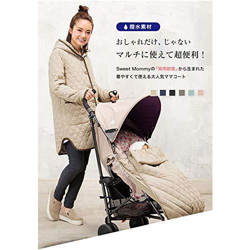 新品本物 Sweet Mommy ママコート 抱っこ キルティング ダッカー ベビーカーカバー フットマフ フード付き L ブラック 撥水 ポイント10倍 Www Muslimaidusa Org