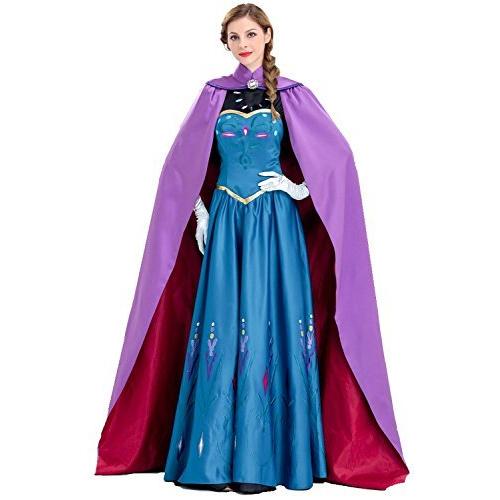 ブローチ 手袋 戴冠式 キャラクター衣装 プリンセス ワイズセレクト ワンピース 戴冠式 コスチュームセット 雪の女王 シャツ M A B076d386cx コスチュームセット ドレス マント 大