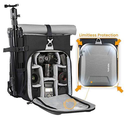 新品本物 Tarion Tarion Xhカメラバッグ パソコン収納ス おしゃれ 安全性アップ ロールトップ容量拡張可 大容量 一眼レフリュック カメラアクセサリー