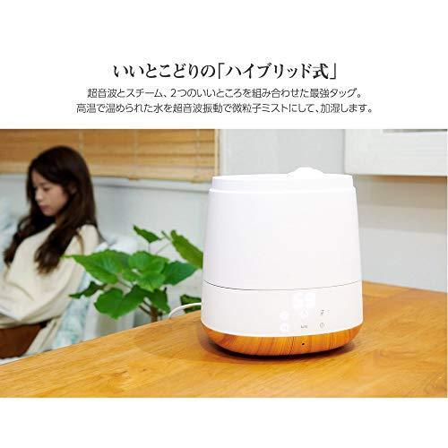 Web限定カラーのスチーム式 ハイブリッド 加湿器 おしゃれ 卓上 アロマオイル対応 大容量 アロマオイル対応 上部給水 家電 最大加湿量550ml 6 0l 卓上 リモコ 最新コレックション爆発的人気 の