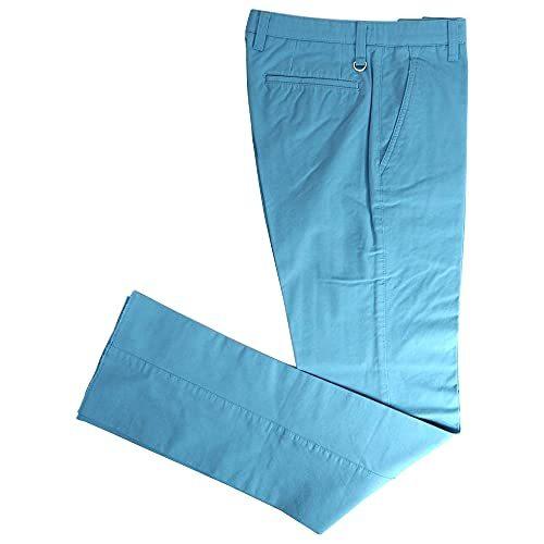 21年秋冬新作 東京の老舗紳士洋品店イチバン 春夏 サイズ 76 ライトブルー 男性 メンズ パンツ ストレッチ スラックス ノータック エミネント ボトムス パンツ