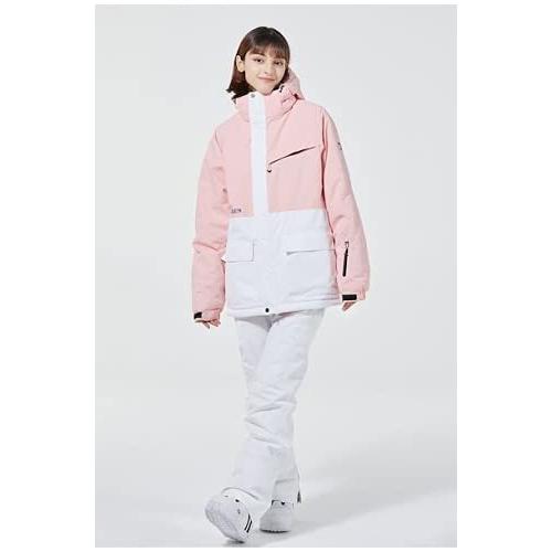 超ポイント祭 期間限定 上下セット高品質スノーボード 无 粉色 韓国ファ 上下セット レディース メンズ スキー ウェア S M L Xxl Xxxl ウエア