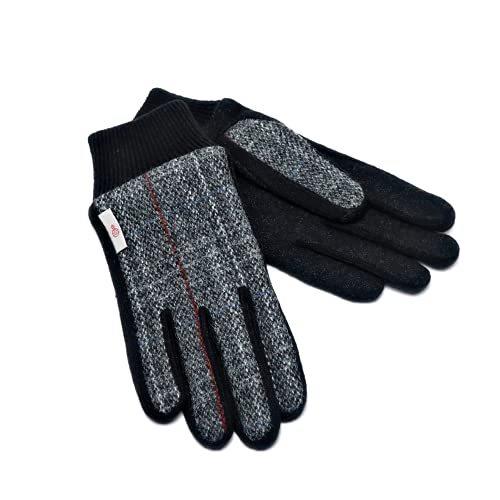 スーパーセール期間限定 ノーブランド品 Harristweed ハリスツイード メンズ 手袋 タッチパネル 導電ジャージ チェック グレー Dgy3 サイズ24cmフリー 財布 帽子 ファッション小物 Www Classicreplacements Com