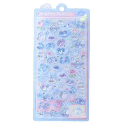 シールシート]ボンボンドロップシール/みずいろボンボン : WishBridge