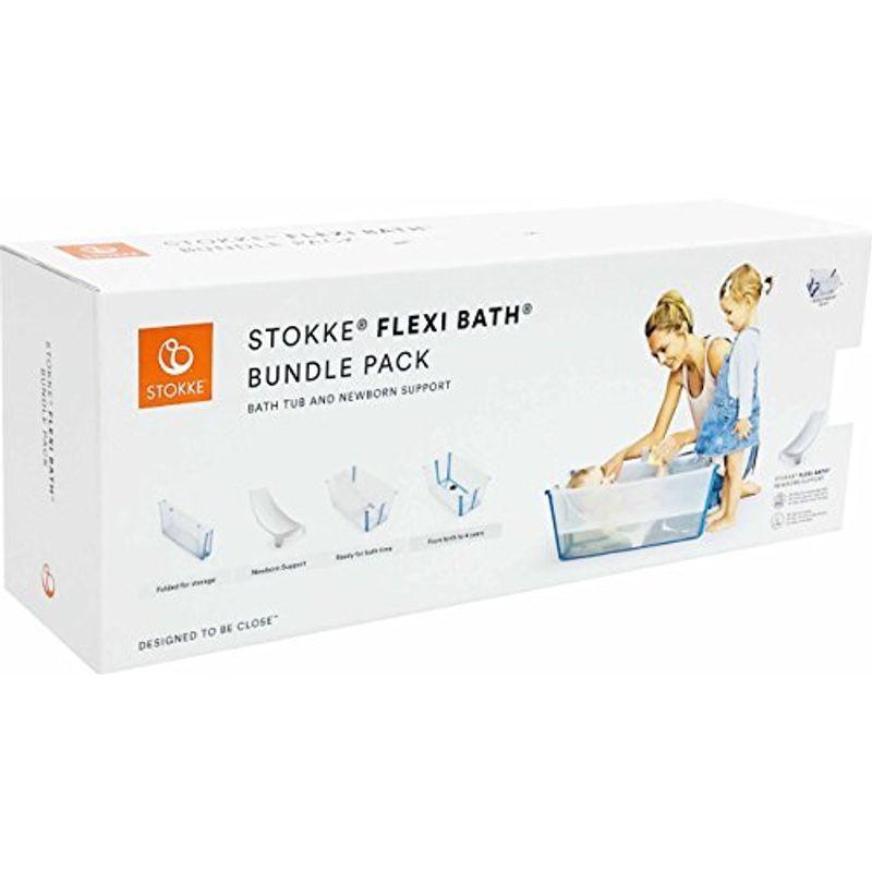 Stokke フレキシバス バンドルパック本体 ニューボーンサポート折り畳めるベビーバス 新生児から4歳頃まで 新生児から4歳頃まで お風呂 バス用品 Wishlist バンドルパック本体 ニューボーンサポート折り畳めるベビーバス クリアブルー7043