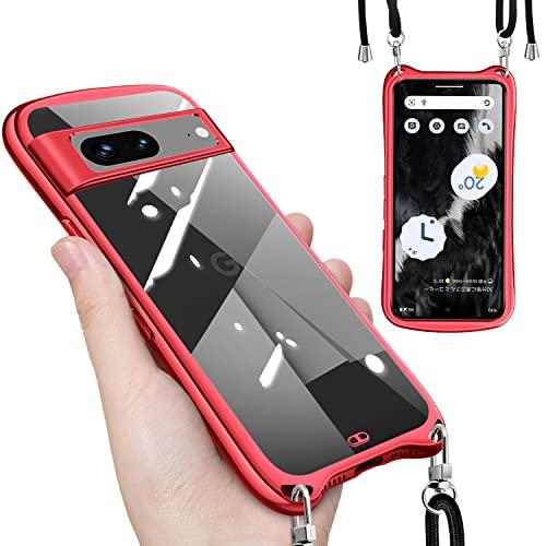 Google Pixel 7a ケース クリア ショルダー ストラップ付き グーグル