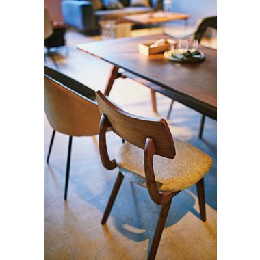 【美品】AZUMAYAブラウン 木製 ダイニングチェア AZUMAYA(東谷) ダイニングチェア 天然木 ナチュラル｜ACE-910NA