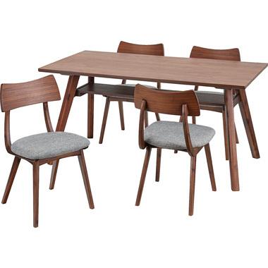 AZUMAYA(東谷) ダイニングテーブル 天板下収納棚 天然木 ブラウン｜ACE