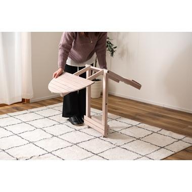 AZUMAYA(東谷) フォールディングテーブル Lサイズ 折りたたみ ホワイト